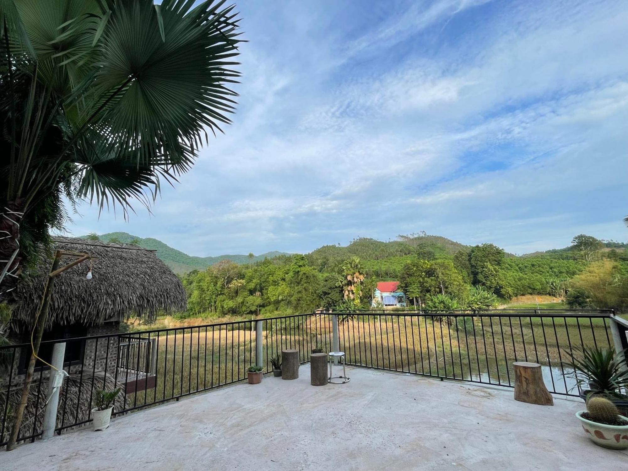 Vu Linh Palm House Homestay - Bungalow Yen Bai Exterior photo